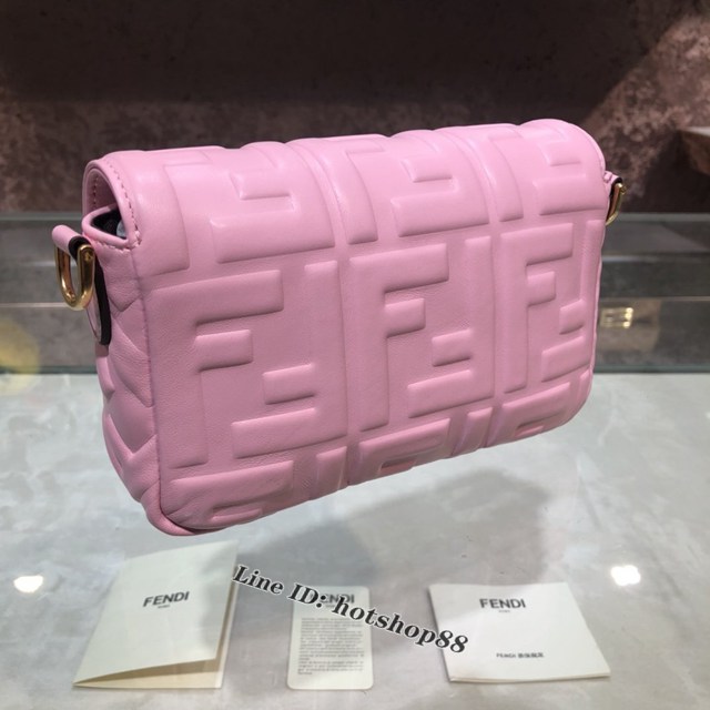 FENDI精品女包 芬迪BAGUETTE羊皮手袋 Fendi 0191s迷你肩背斜挎包 fdzg2527